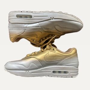 Nike Air Max 1 LX Metallic Gold Metallic Platinum (Women's)